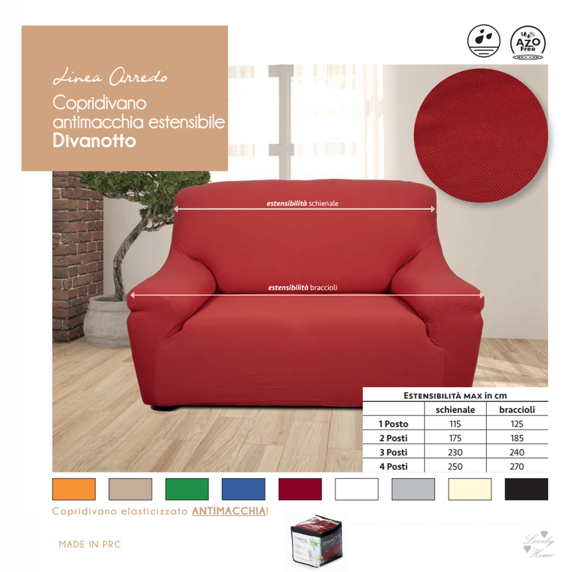 COPRID. DIVANOTTO ANTIM. 2P PANNALovely Home