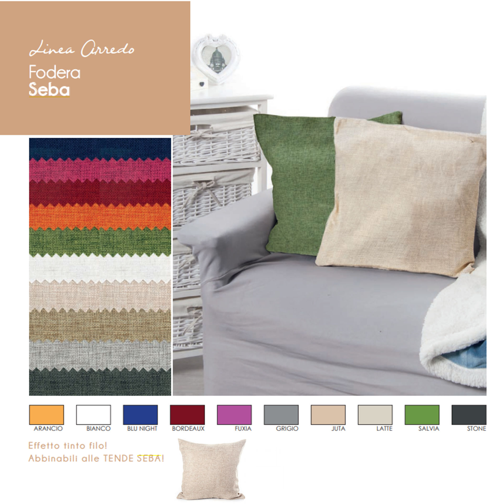 FODERA SEBA 51*51 SALVIALovely Home