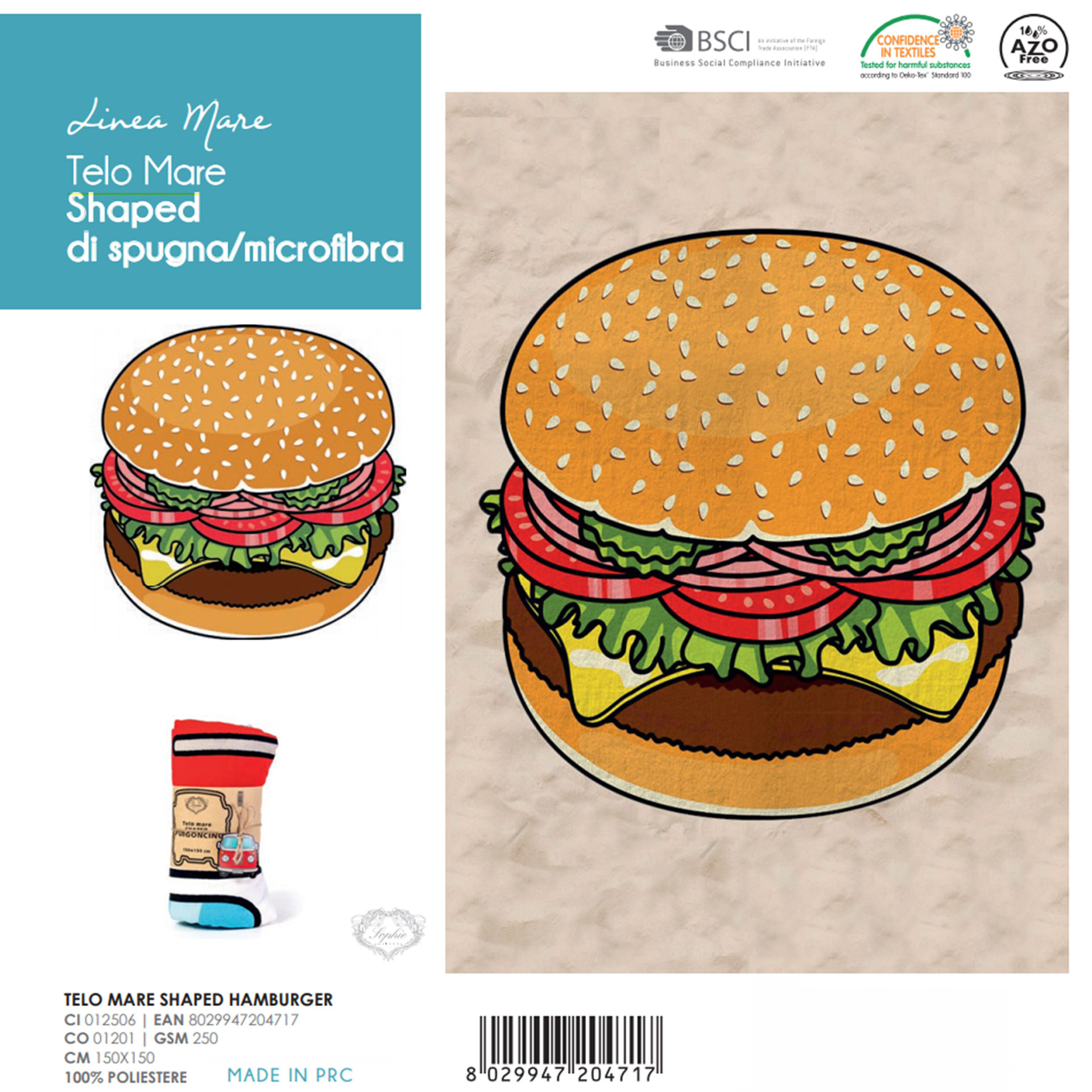 TELO MARE MICRO SHAPED HAMBURGER 150*150Lovely Home