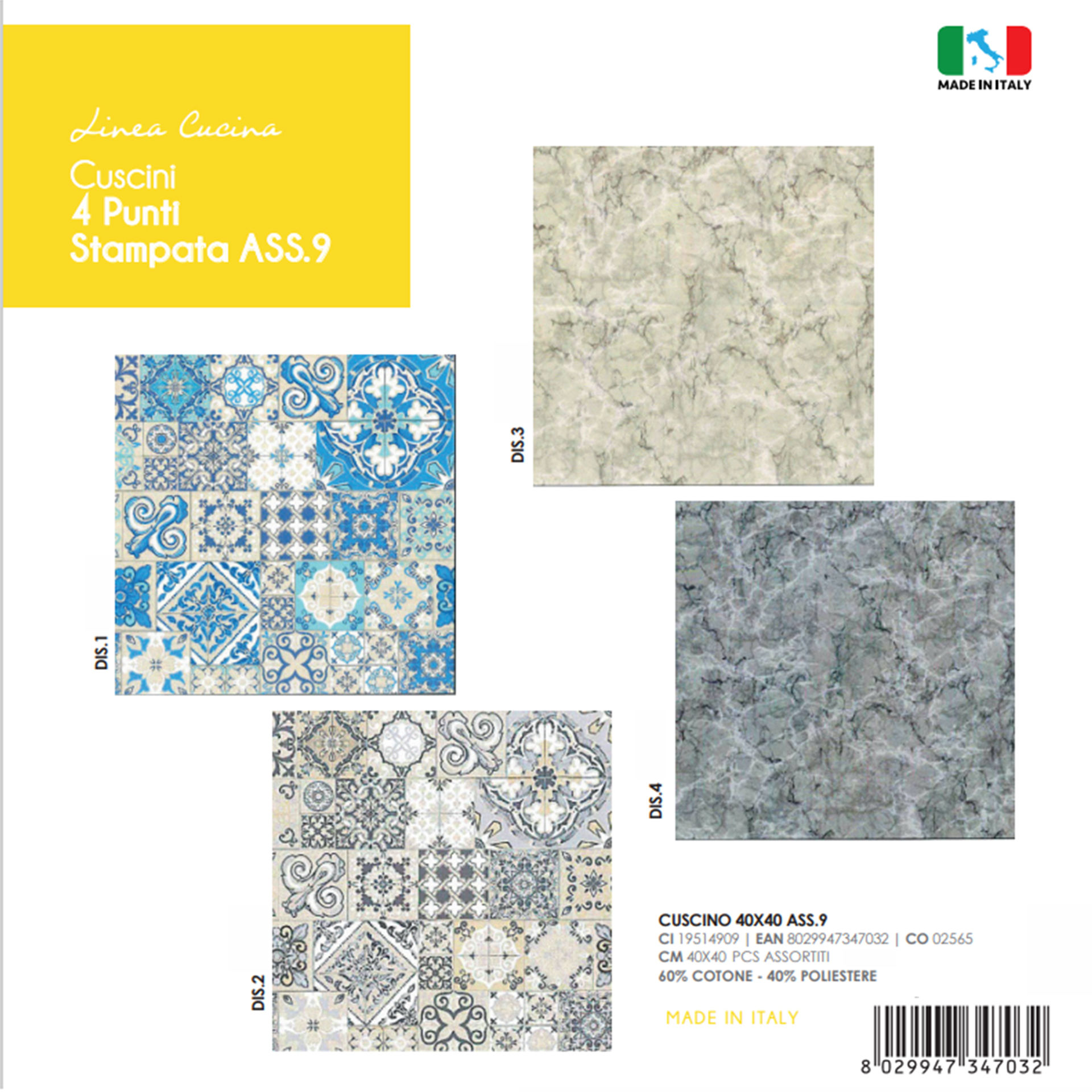 CUSCINO 4 PUNTI  ASS. 9Lovely Home