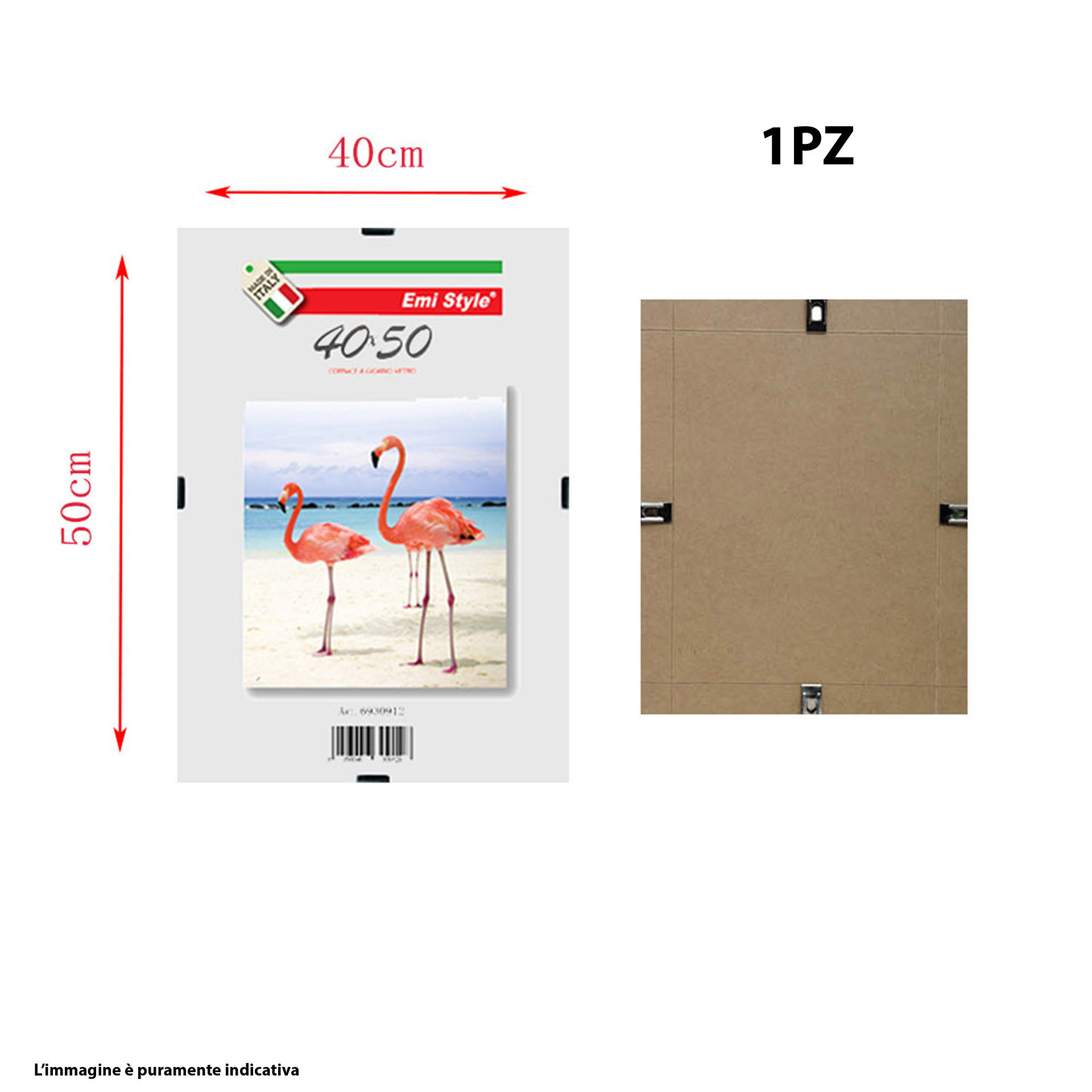 CORNICE GIORNO VETRO 40X50Emi Style