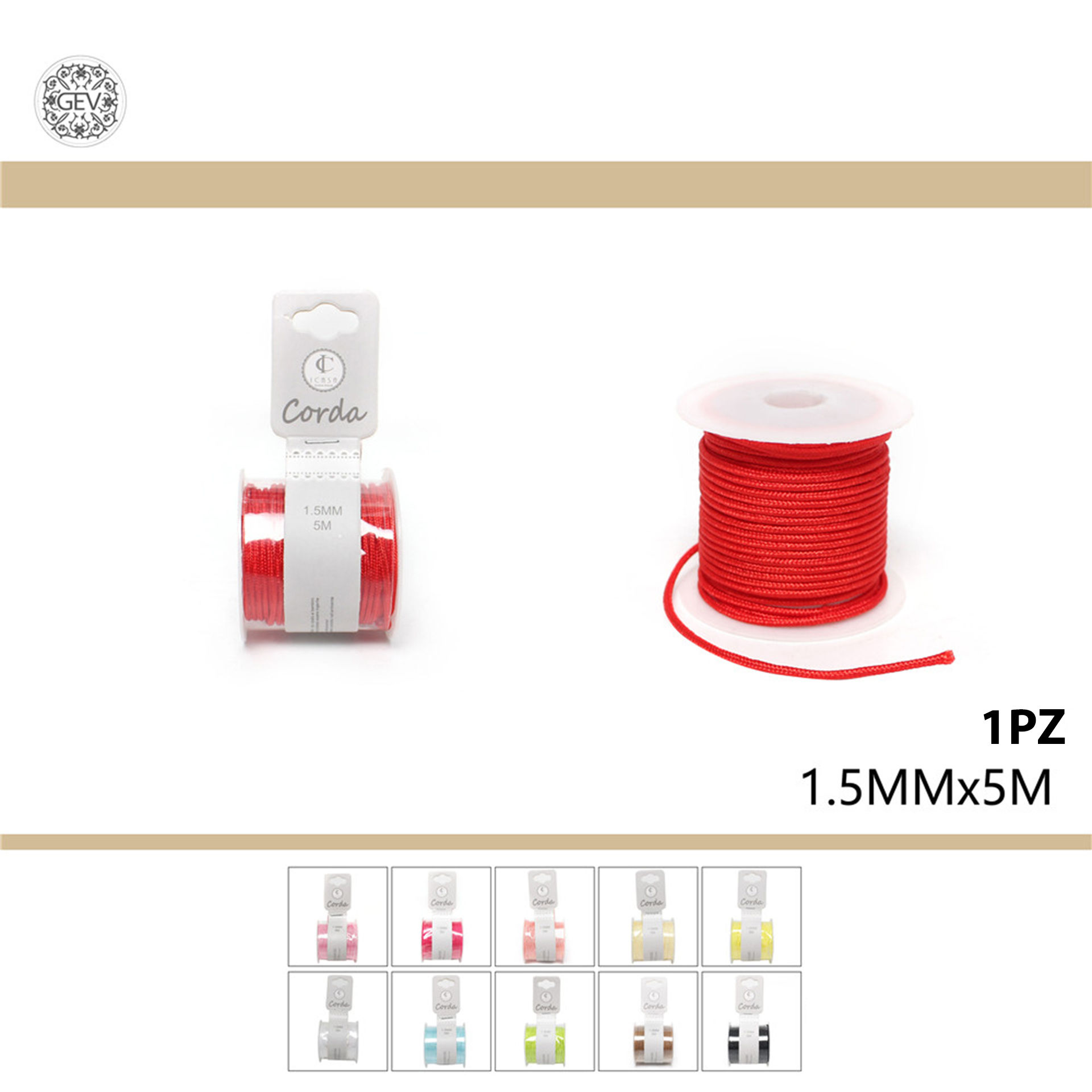 GOMITOLI IN CORDA 1.5MM*5MGev