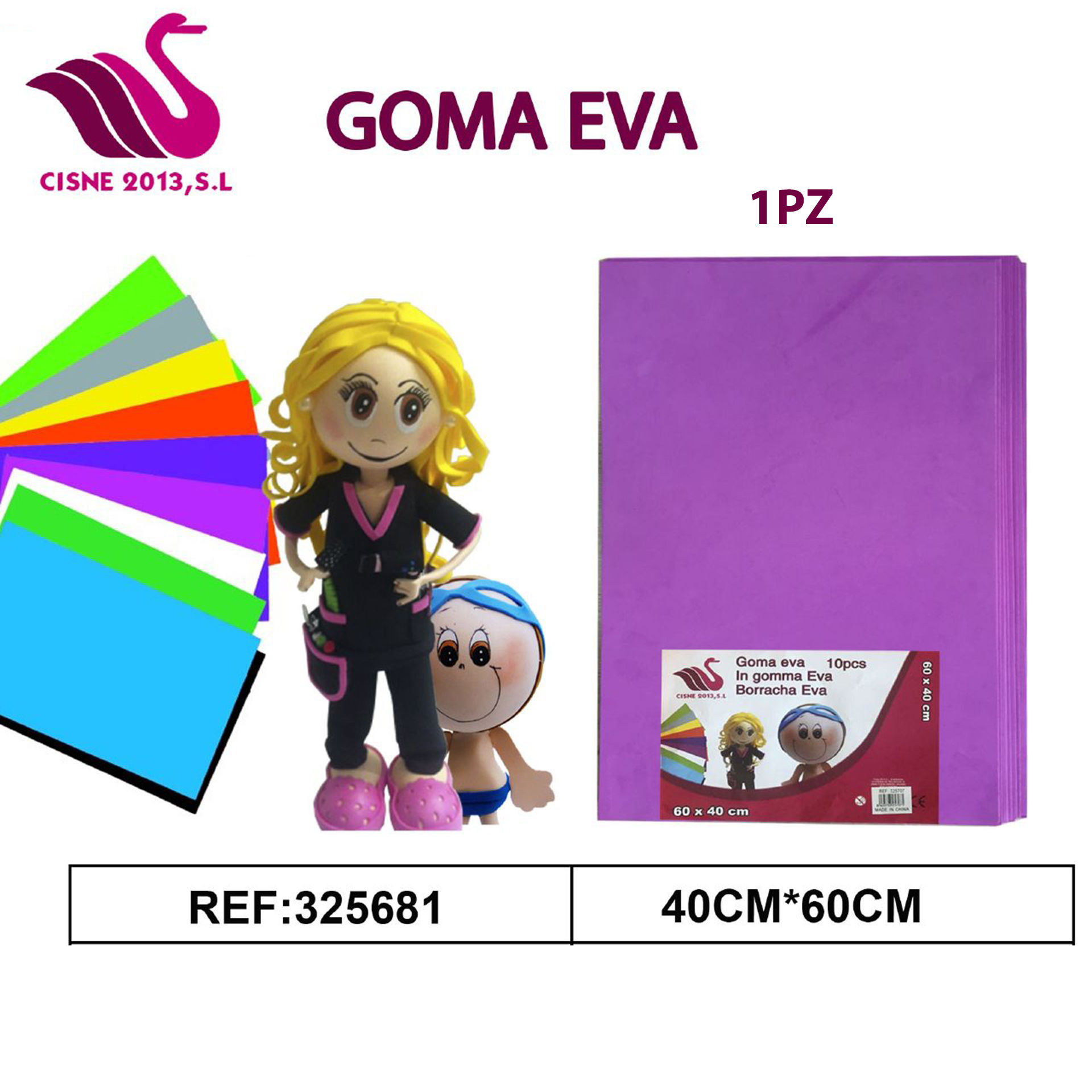 GOMMA CREPLA FUCSIA 40*60Party Go