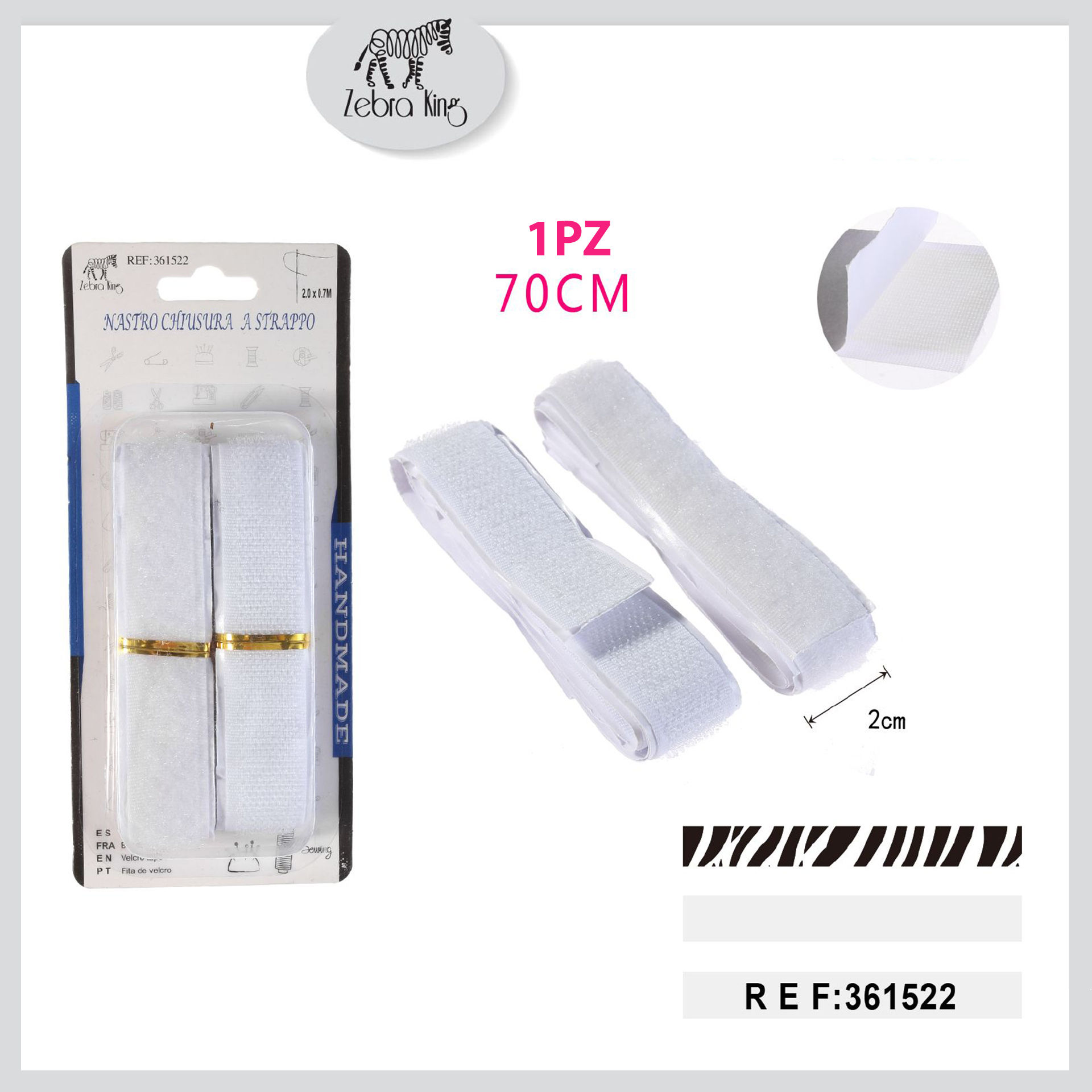 NASTRO CHIUSURA A STRAPPO BIANCOParty Go