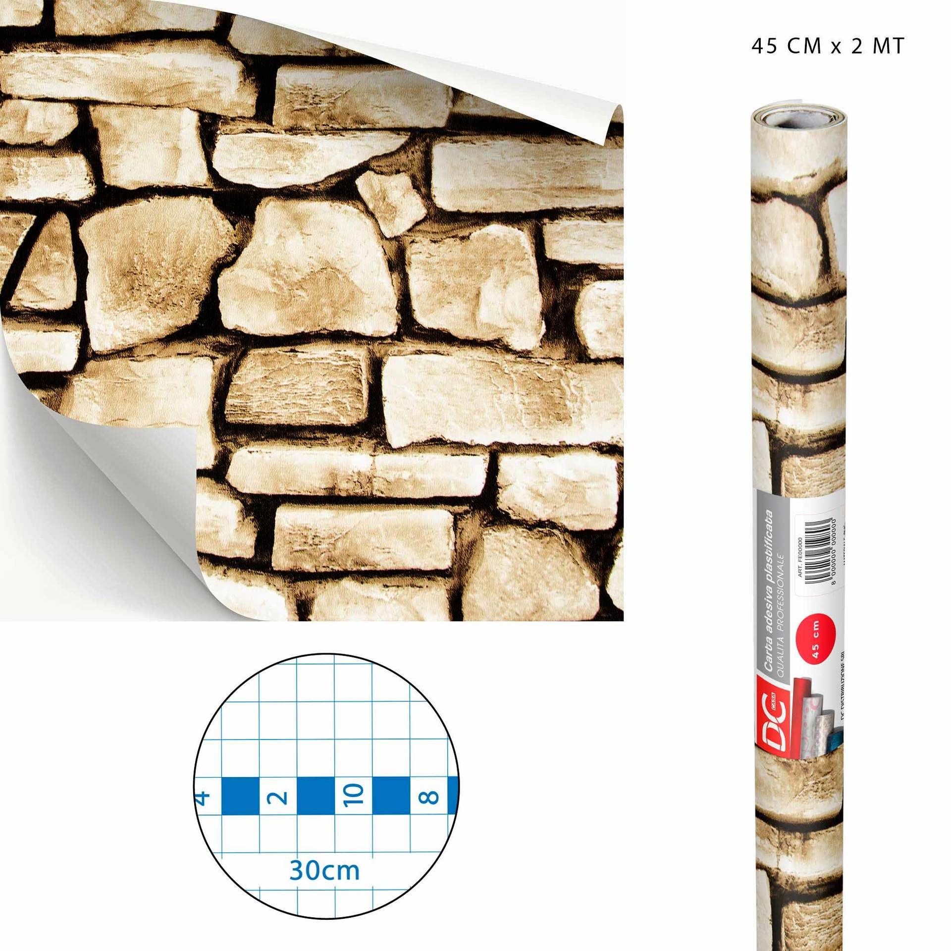 DC CASA CARTA ADES.PVC MARMO 45CMX2MX0,08MM M206-1Dc