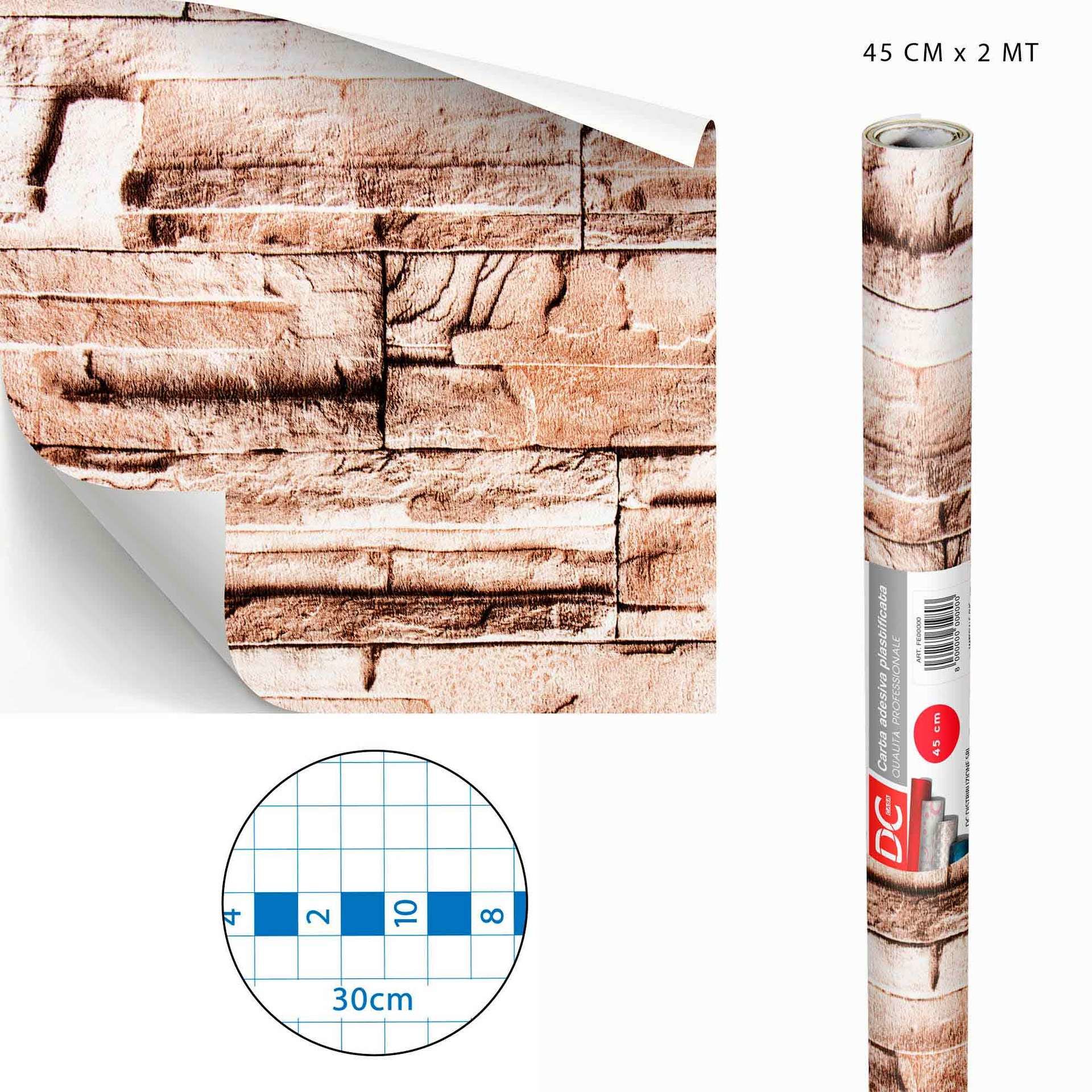 DC CASA CARTA ADES.PVC MARMO 45CMX2MX0,08MM M208-1Dc