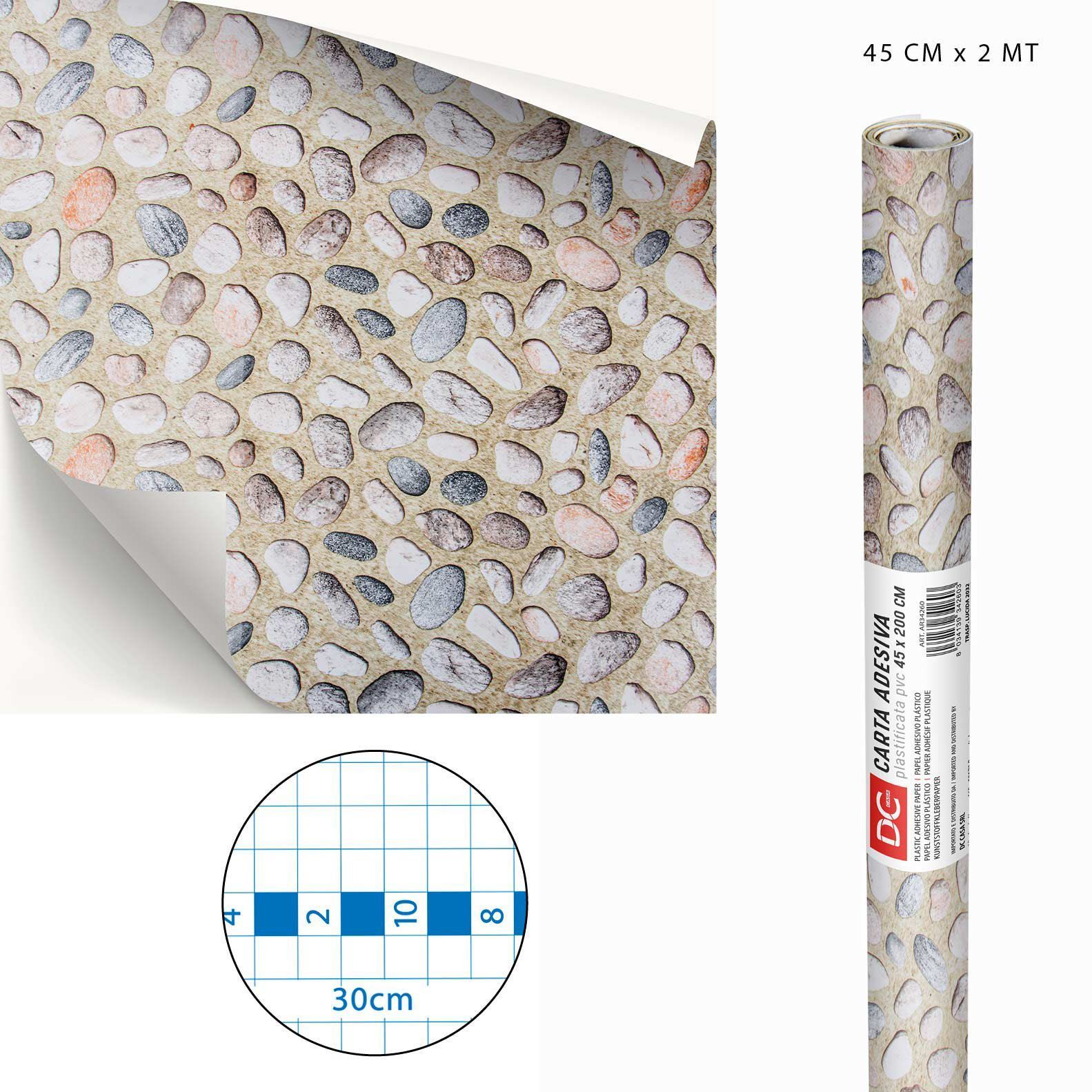 DC CASA CARTA ADES.PVC STAMPATA 45CMX2M 5229Dc