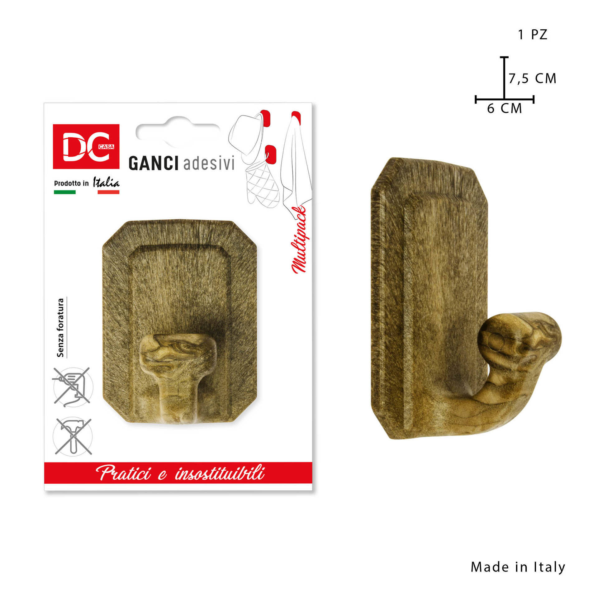 DC CASA GANCIO ADES. PLAST. JUMBO DEC.LEGNODc