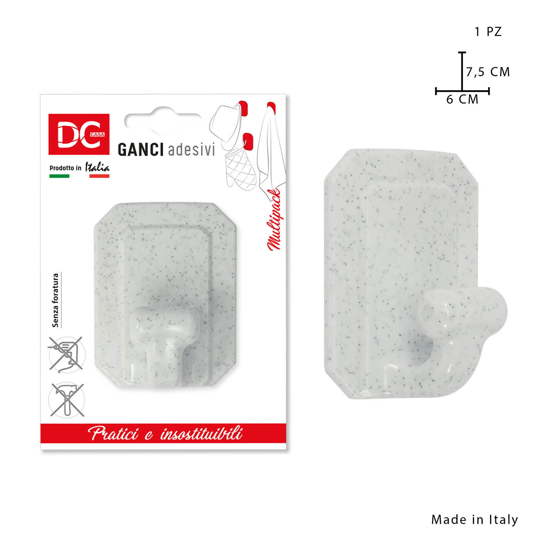 DC CASA GANCIO ADES. PLAST. JUMBO DEC.MARMODc