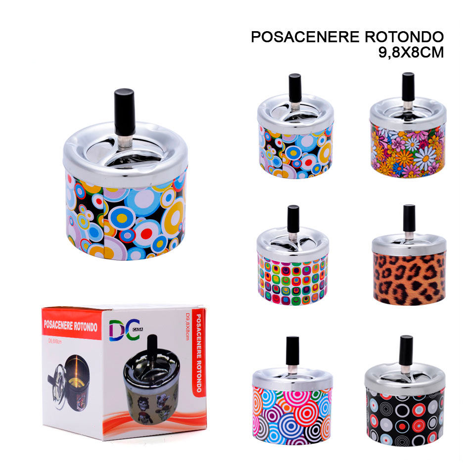 DC CASA POSACENERE TONDO 9.8X8CM FANTASIADc
