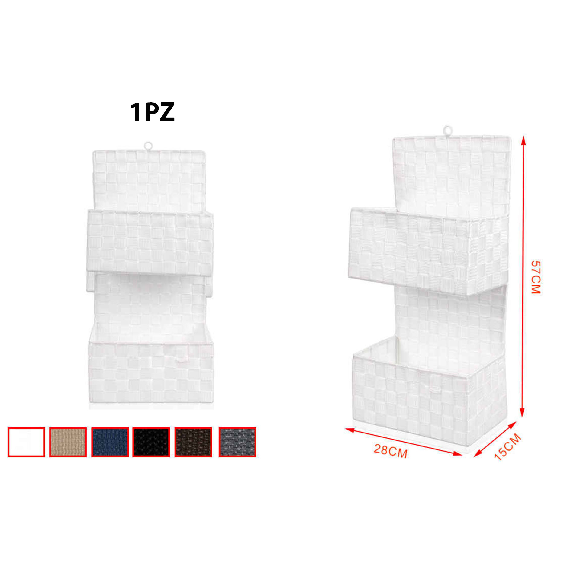 PORTAOGGETTI DA PARETE 2 PIANIEmi Style