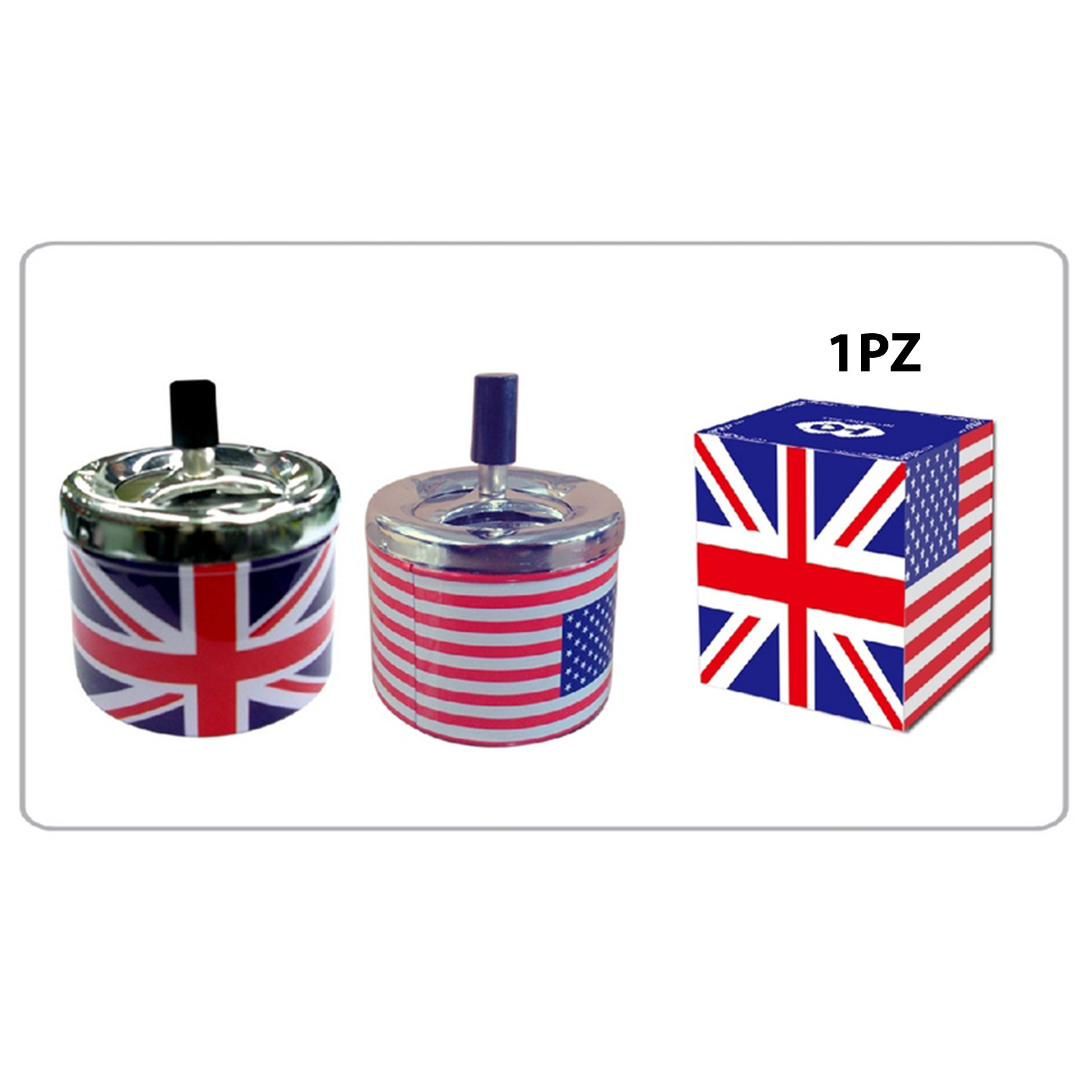 POSACENERE IN LATTA CON PRESSIONE BANDIEREHQ