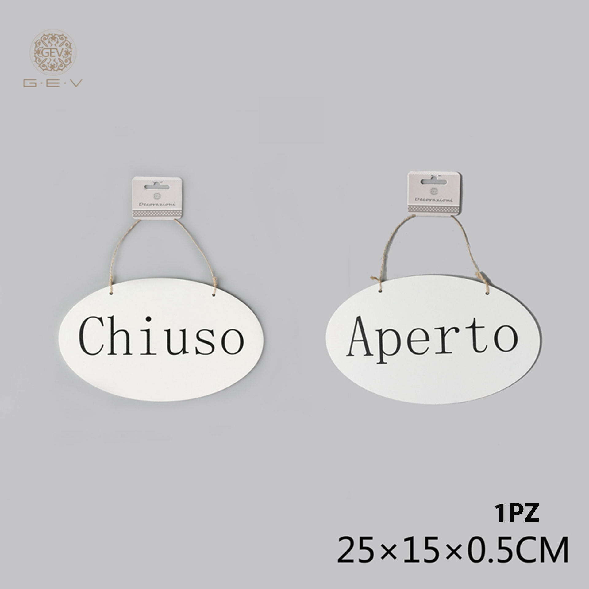 PENDENTE IN LEGNO 25X15CMGev