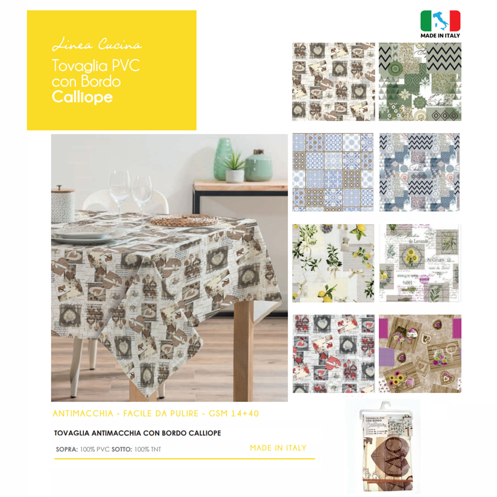 TOV. PVC CALLIOPE C/APP C/BORD 140*140Lovely Home