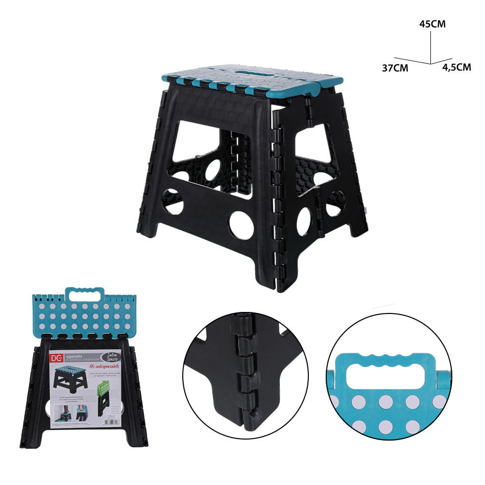 DC CASA SGABELLO PIEGHEVOLE PLAST. 45X37X4.5CMDc