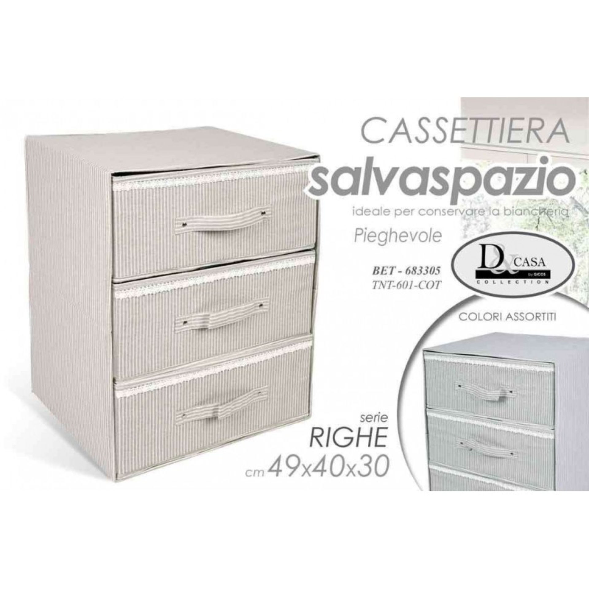 BET/S.SPAZIO 3 RIGHE 49*40*40 TNT601-COTGicos