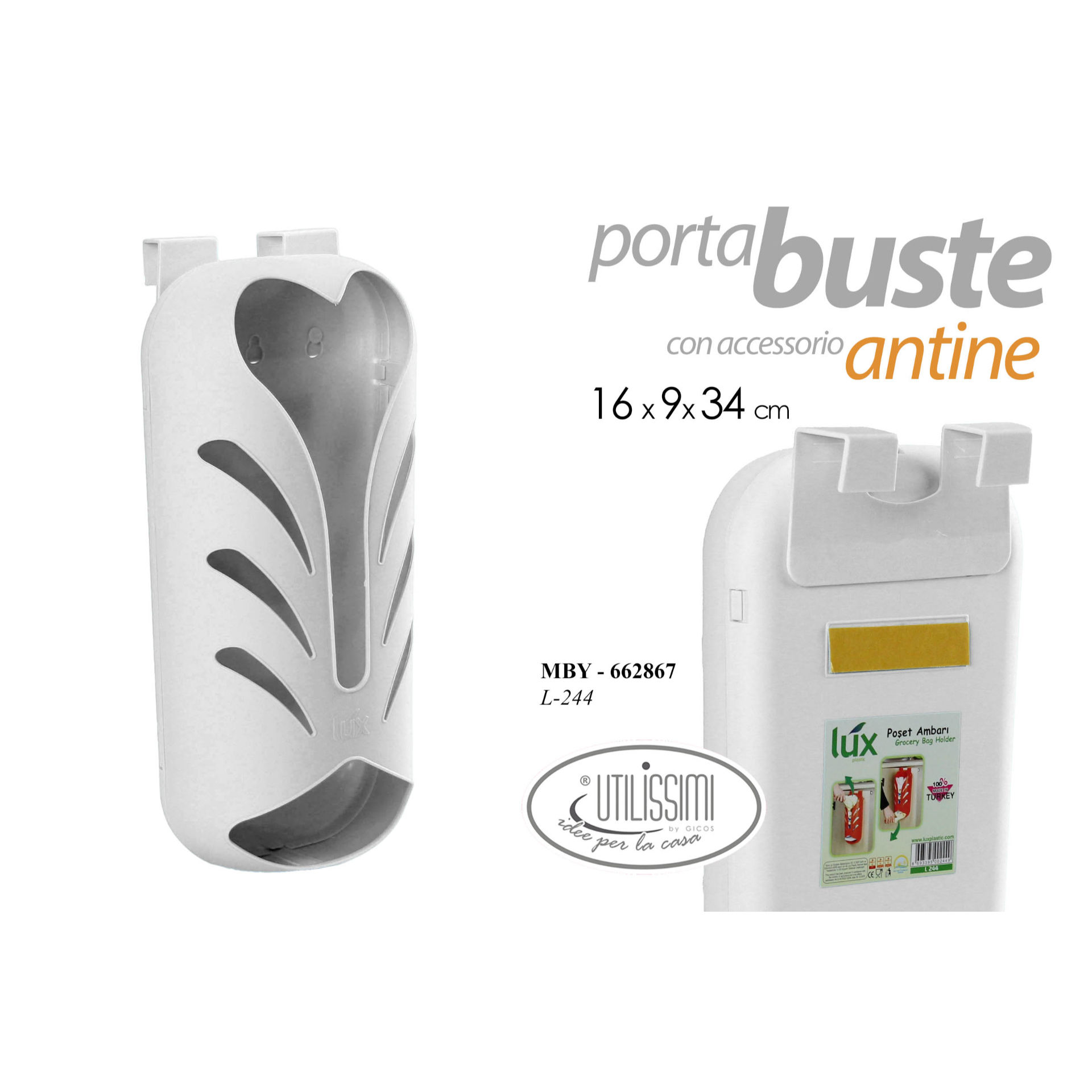MBY PORTA BUSTE IN PLASTICA 34*16CM L-244Gicos