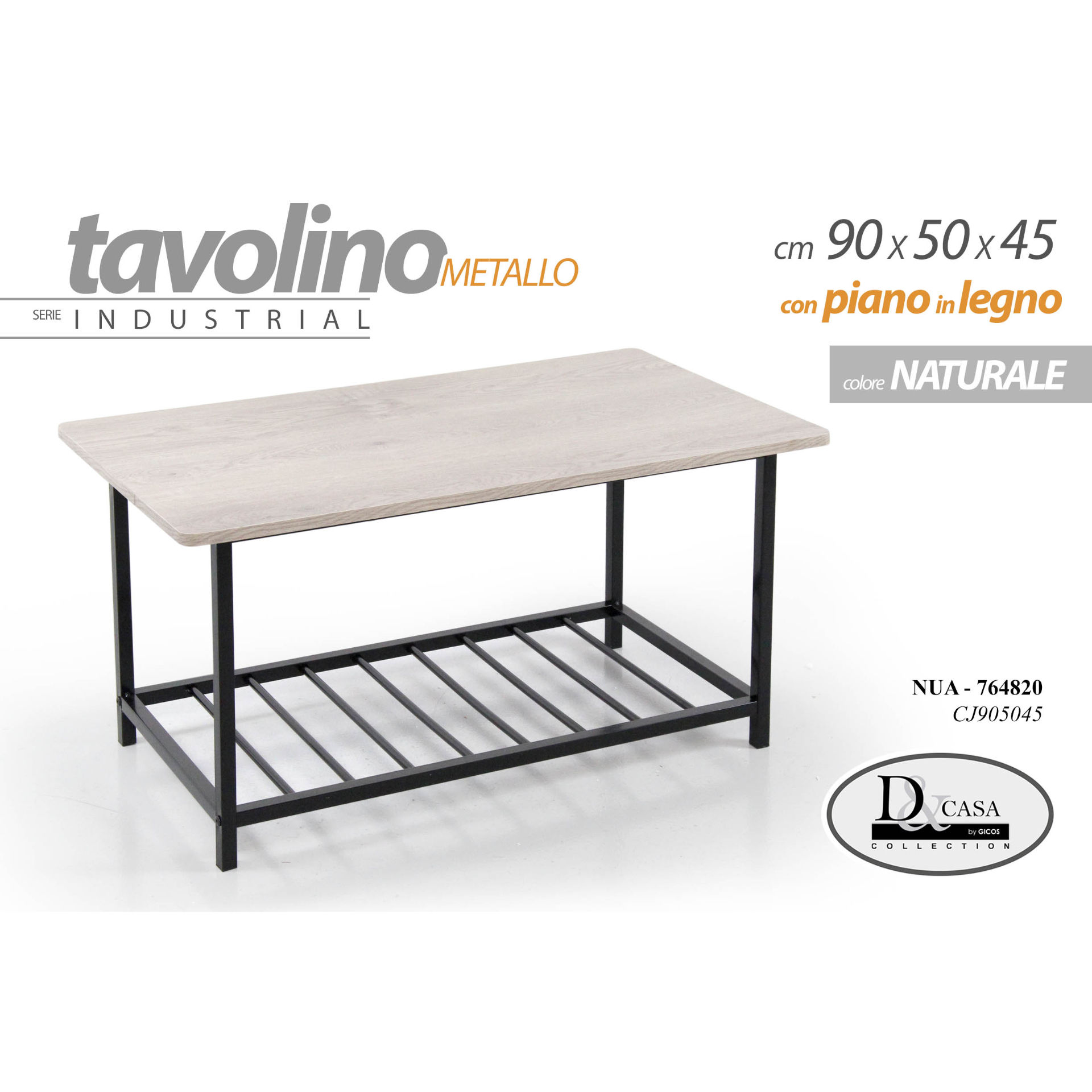 NUA/TAVOLINO 90*50*45CM CJ905045Gicos