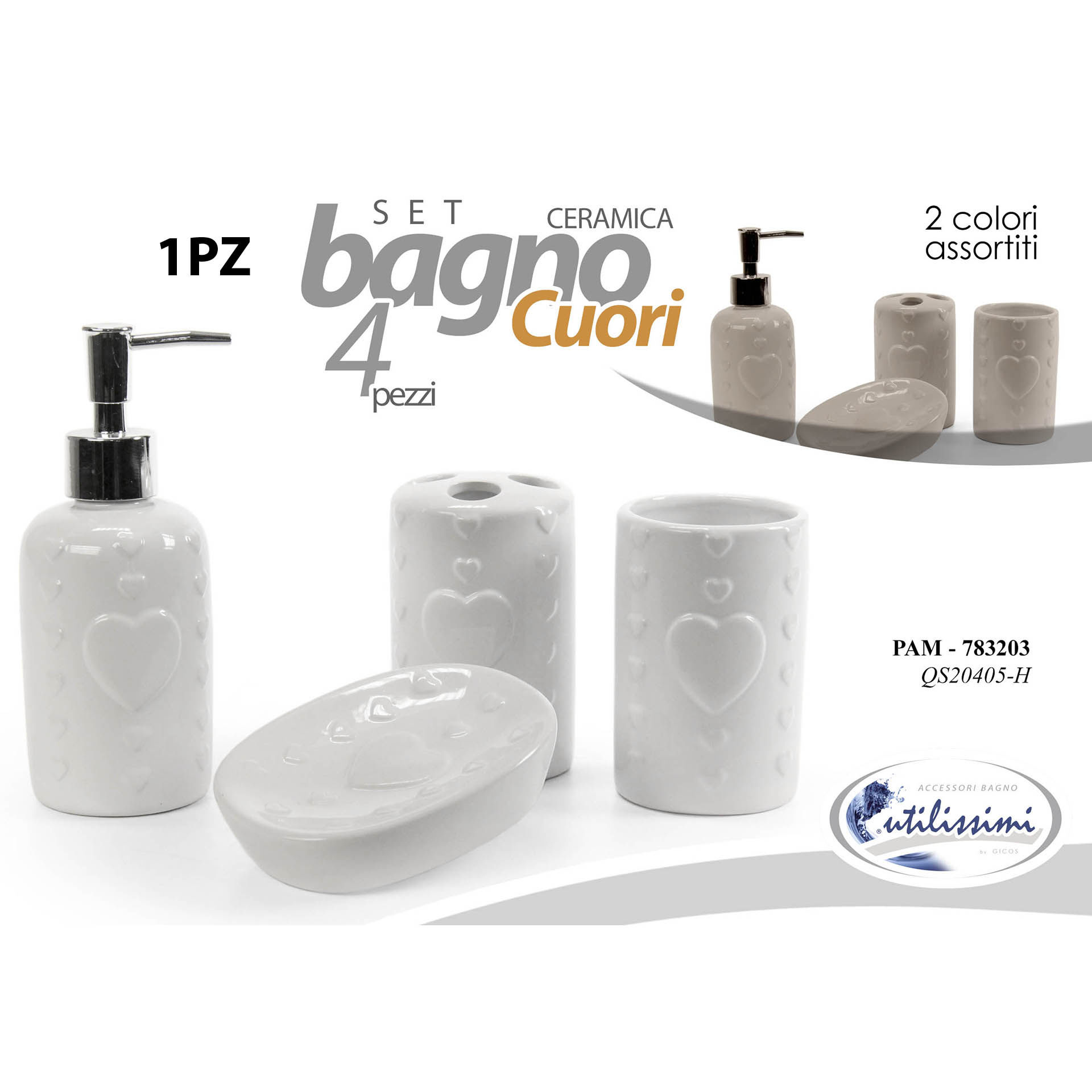 PAM/4PZ BAGNO AS CUORI QS20405/HGicos