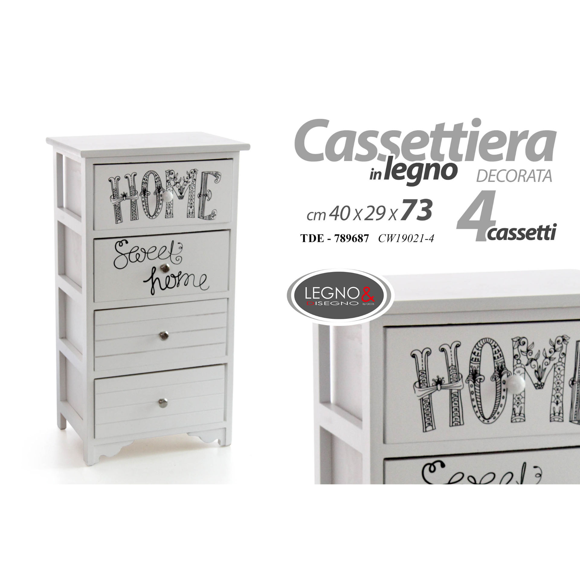 TDE/CASS.4C SWEETHOME 40*29*73 CW19021-4Gicos