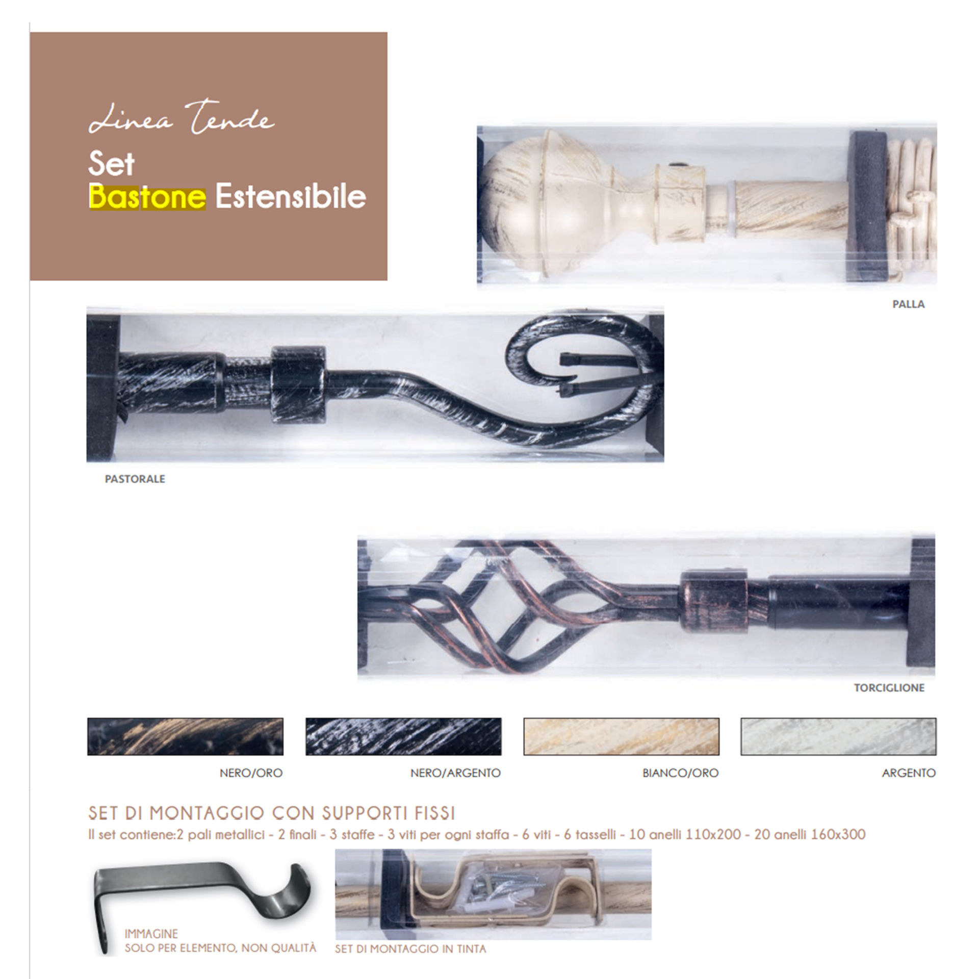 BASTONE 110/200 ASS.Lovely Home