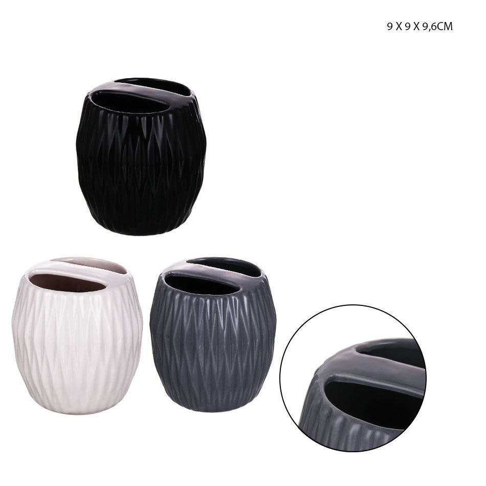 DC CASA P/SPAZZOLINI CERAMICA 9X9X9.6CMDc