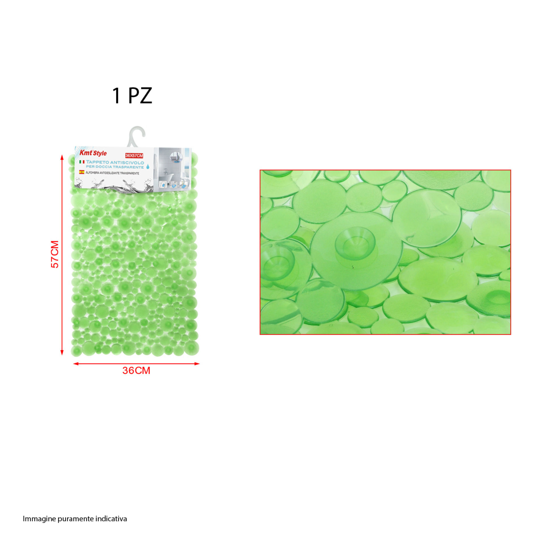 TAPPETO ANTISCIVOLO PER DOCCIA TRASPARENTEEmi Style
