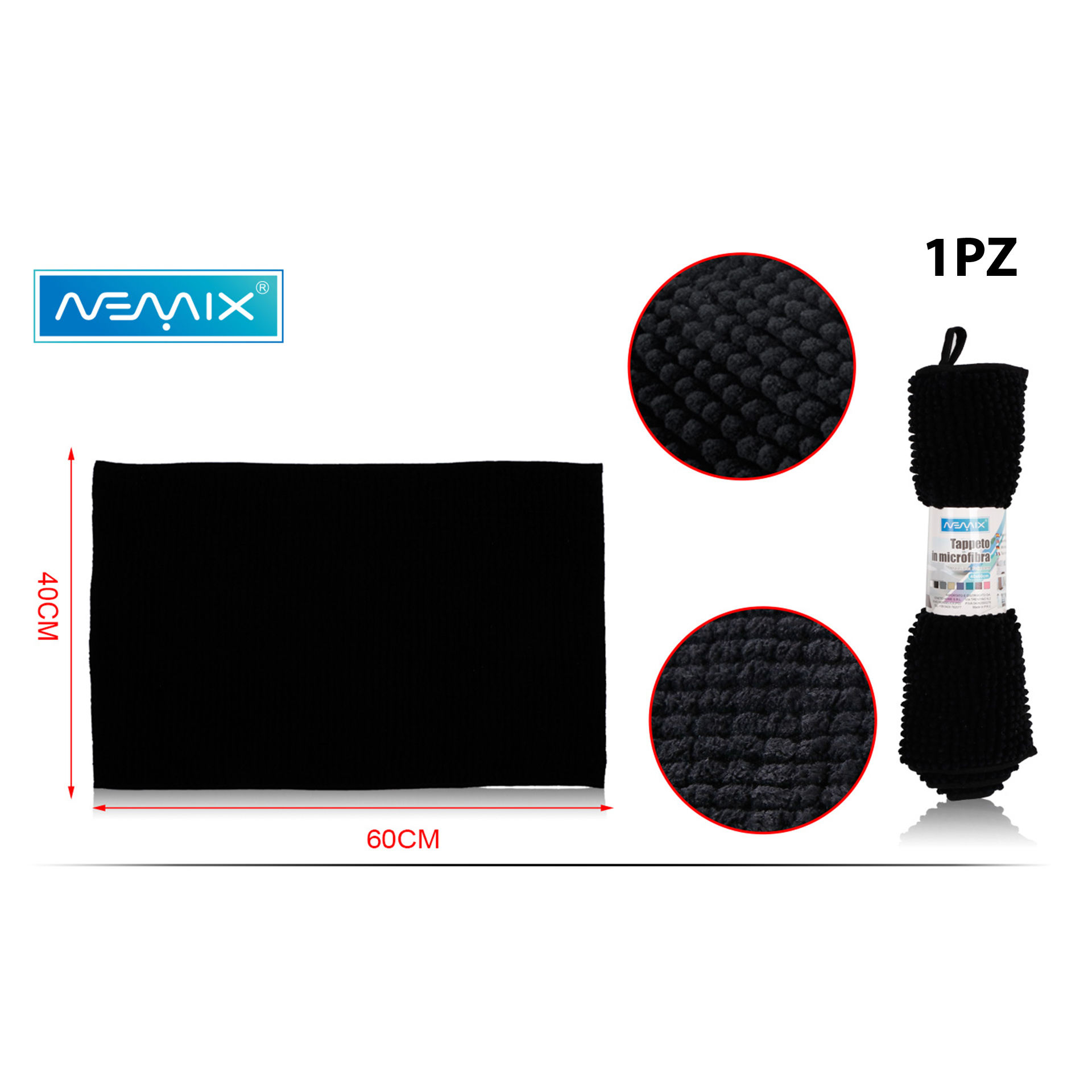 TAPPETO IN MICROFIBRA 40*60CMEmi Style