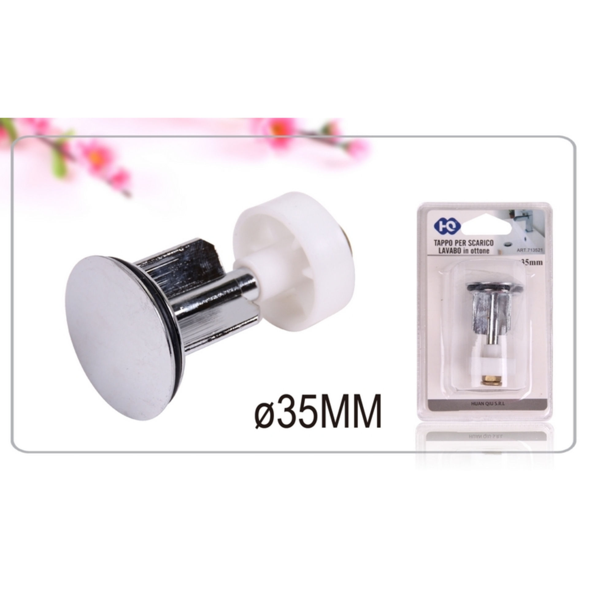 TAPPO PER SCARICO LAVABO IN OTTONE D35MMHQ