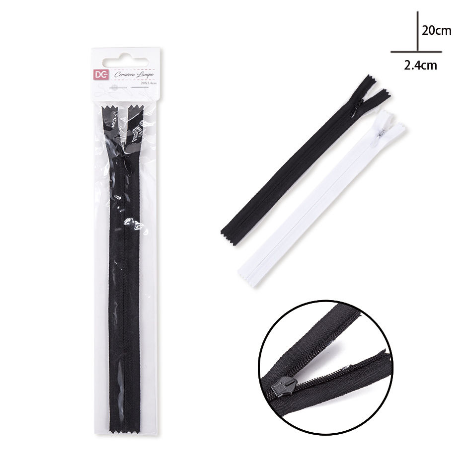 DC CASA CERNIERA LAMPO NYLON INVISIBILE 20X2,4CMDc