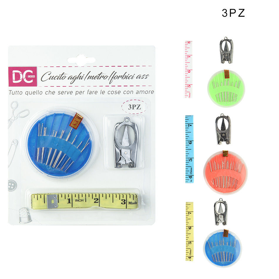 DC CASA CUCITO 3PZ AGHI/METRO/FORBICIDc