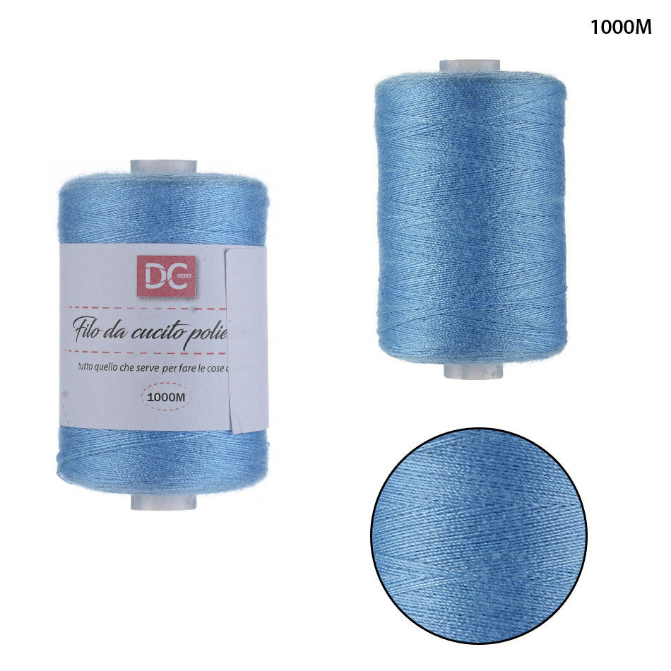 DC CASA FILO CUCITO POLIESTERE 1000M N.282 CIELODc