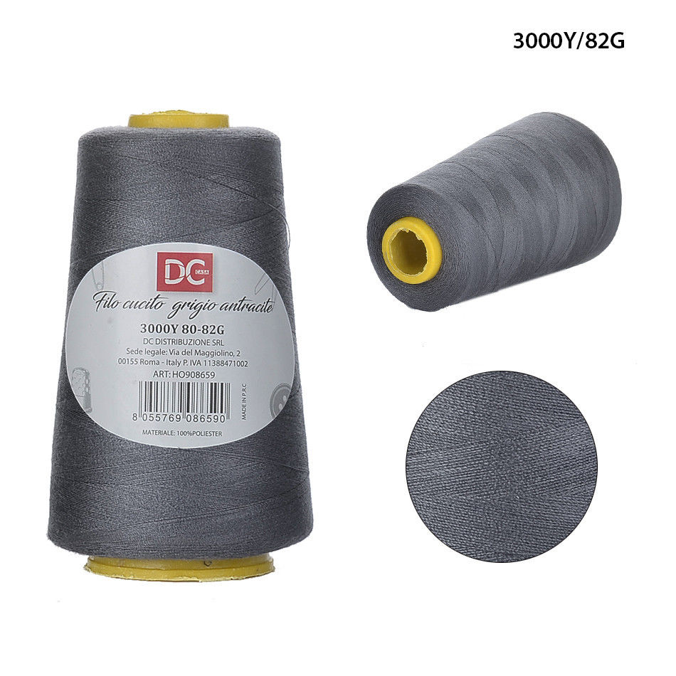 DC CASA FILO CUCITO 3000Y 80-82G GRIGIO ANTRACITEDc