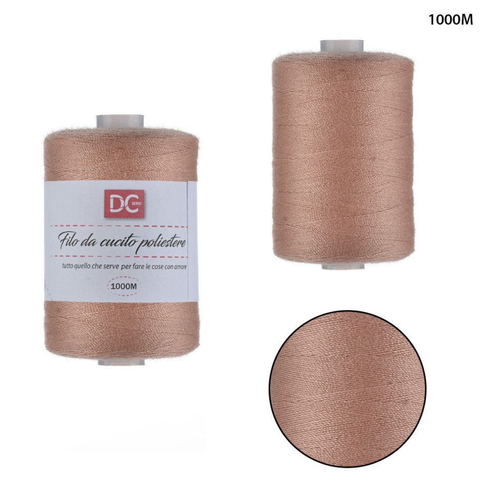 FILO CUCITO POLIESTERE 1000M COL.101 TERRA INDIANADc