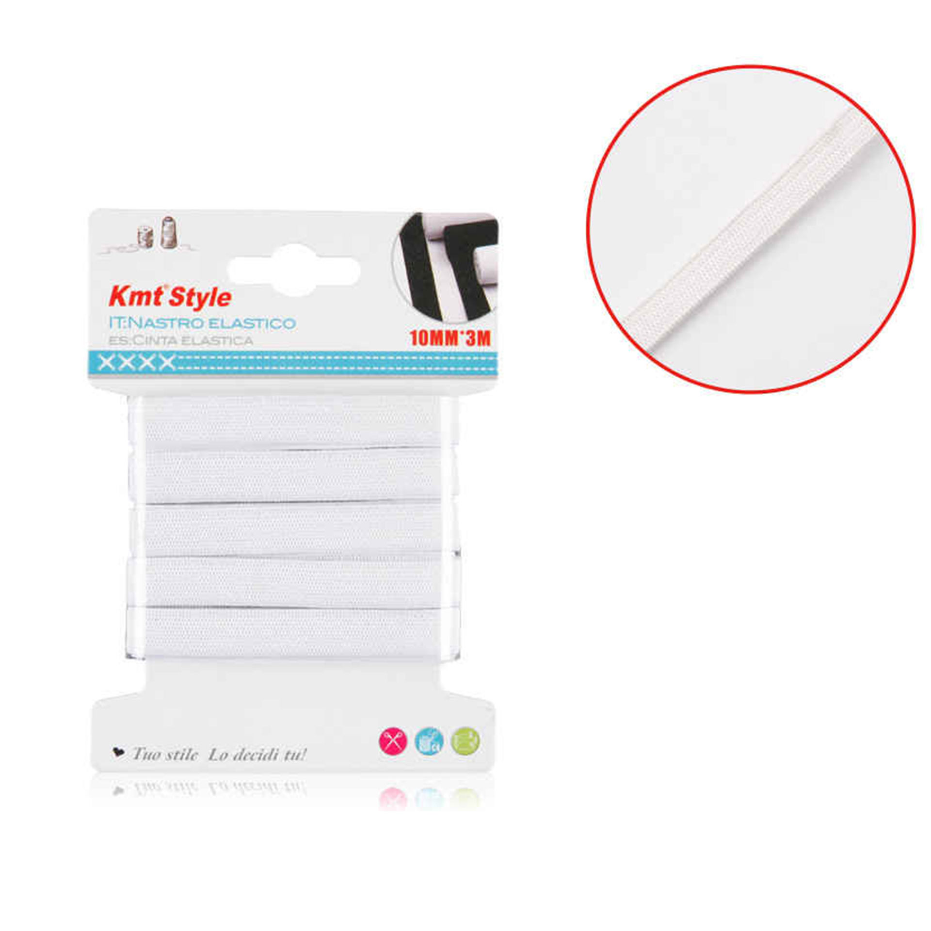 NASTRO ELASTICO 10MM*3M(6218953-A)Emi Style