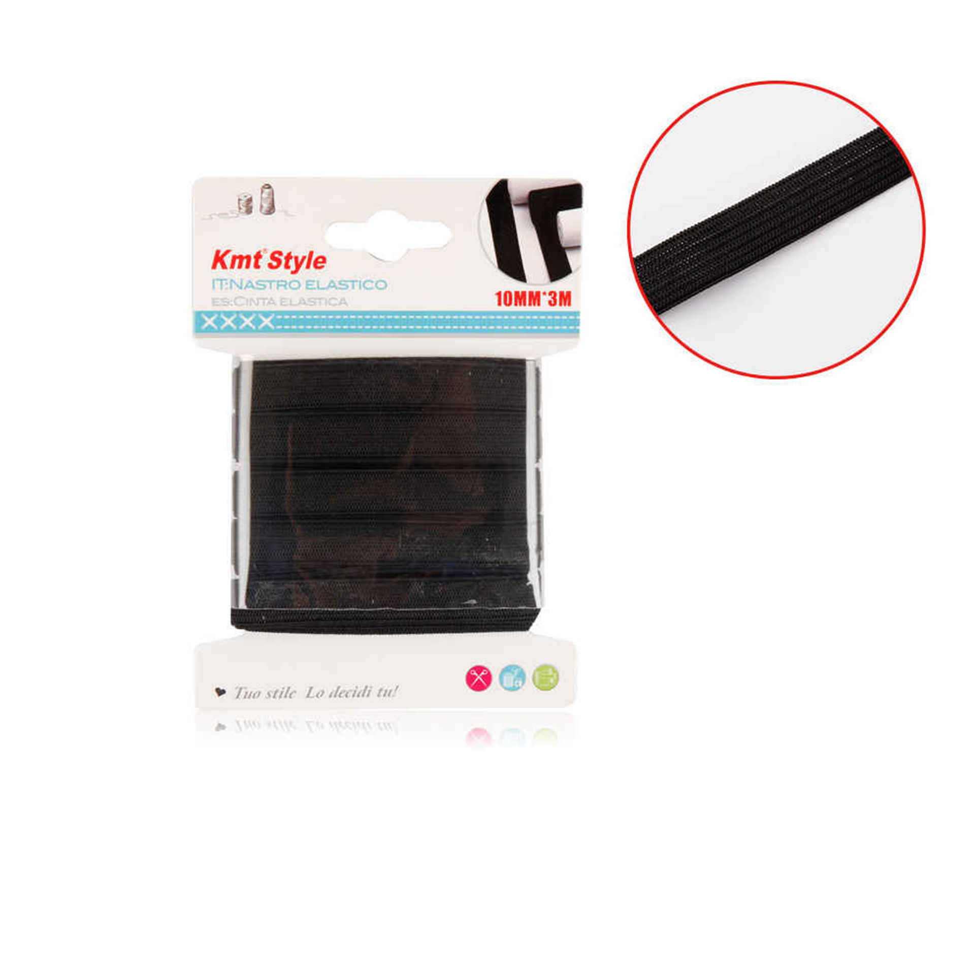 NASTRO ELASTICO 10MM*3M(6218953-B)Emi Style