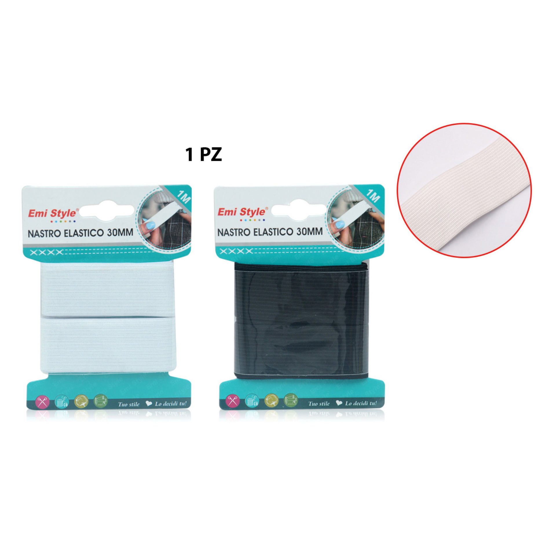 NASTRO ELASTICO 30MM*1M(6218957-AB)Emi Style