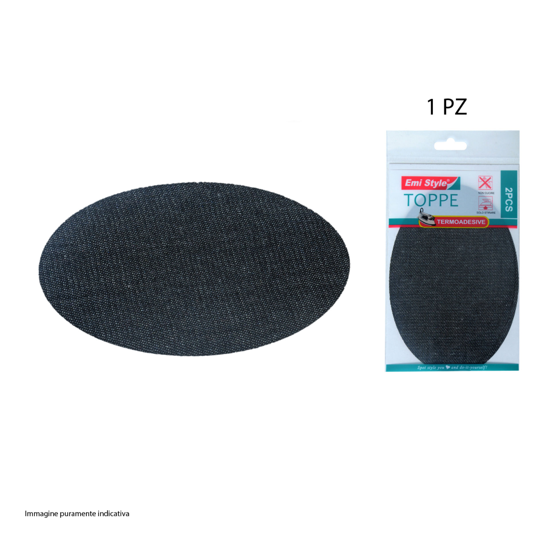 TOPPE TERMOADESIVE JEANS(DENIMNERO)14*9.5CMEmi Style