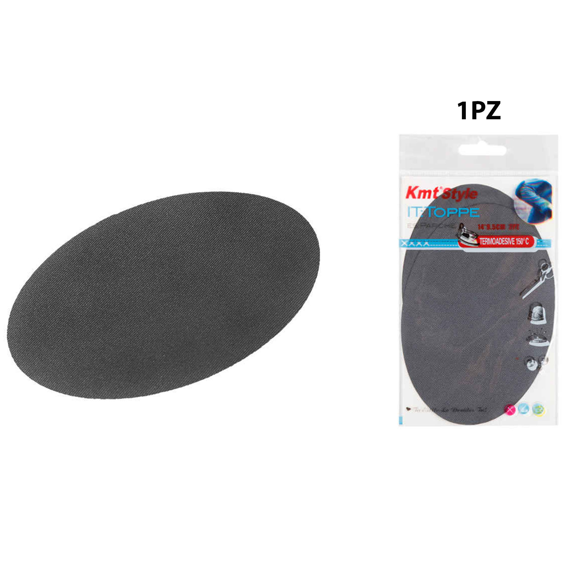 TOPPE TERMOADESIVE TESSUTO(GRIGIOPIOMBO)14*9.5CMEmi Style