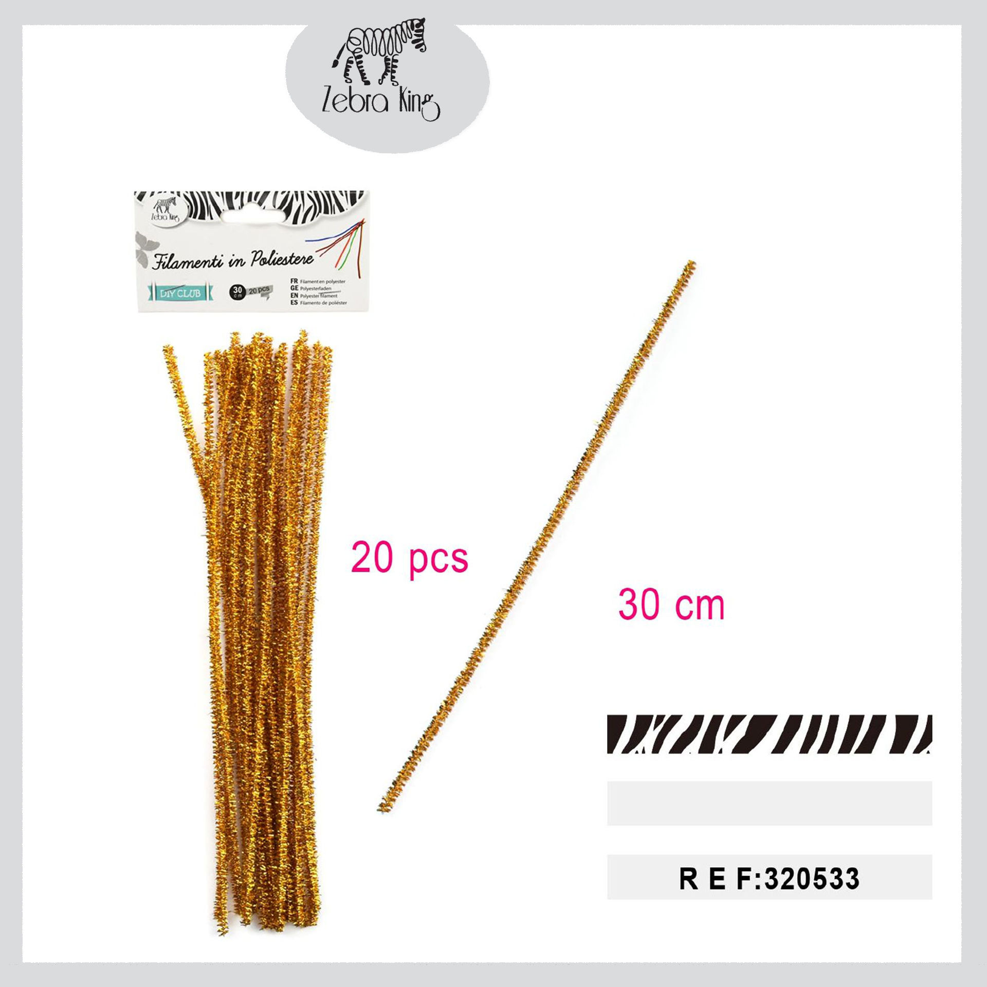 FILAMENTI IN POLIESTERE ORO 30CMParty Go