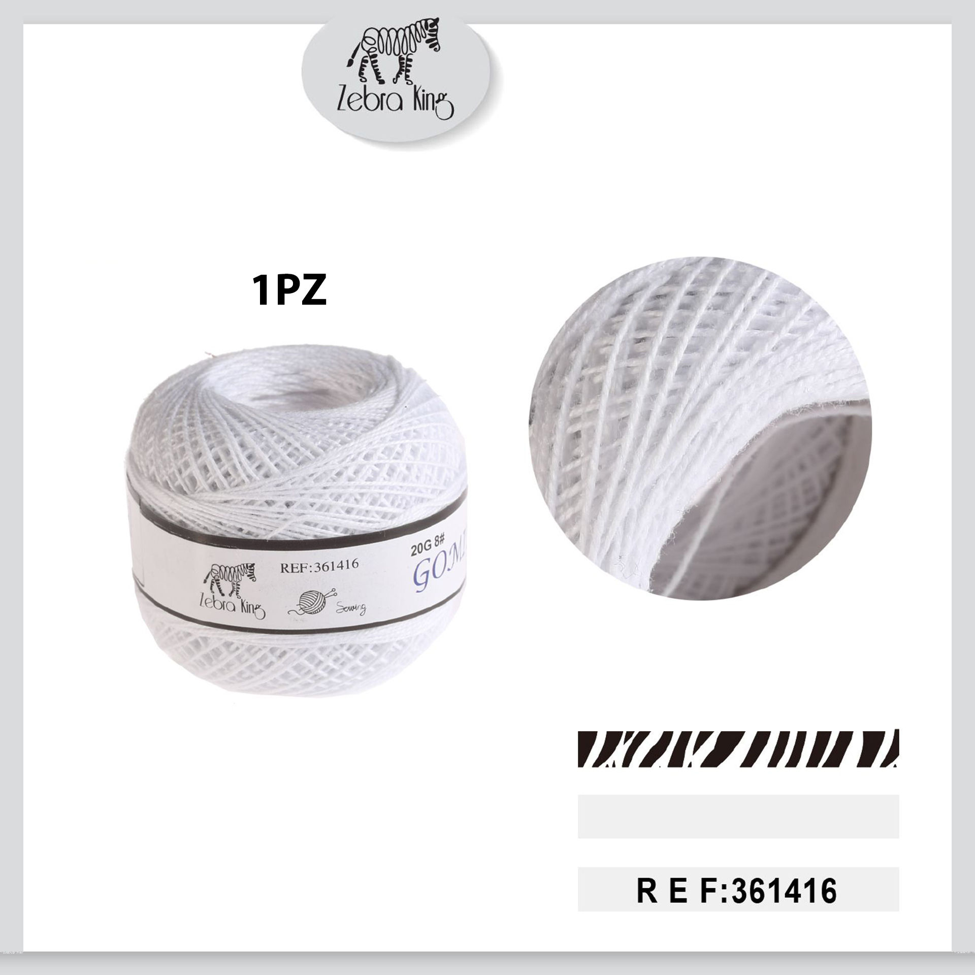 GOMITOLO DI COTONE BIANCOParty Go