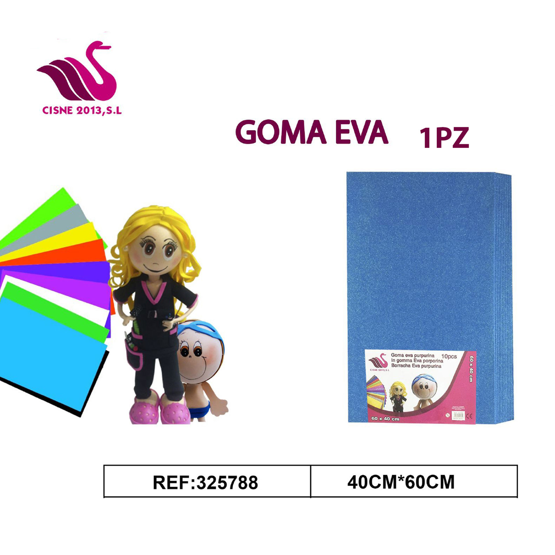 GOMMA CREPLA GLITTER DENIM 40*60Party Go