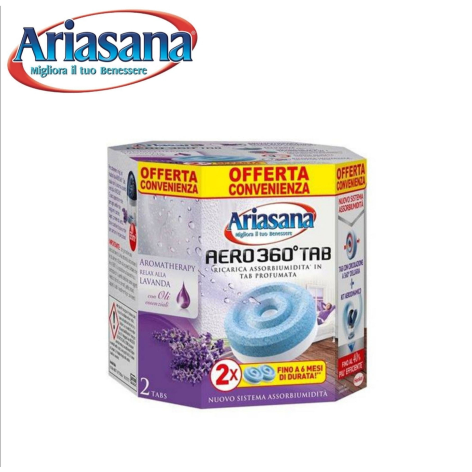 ARIASANA AERO TAB 2X450 G LAVANDAAriasana