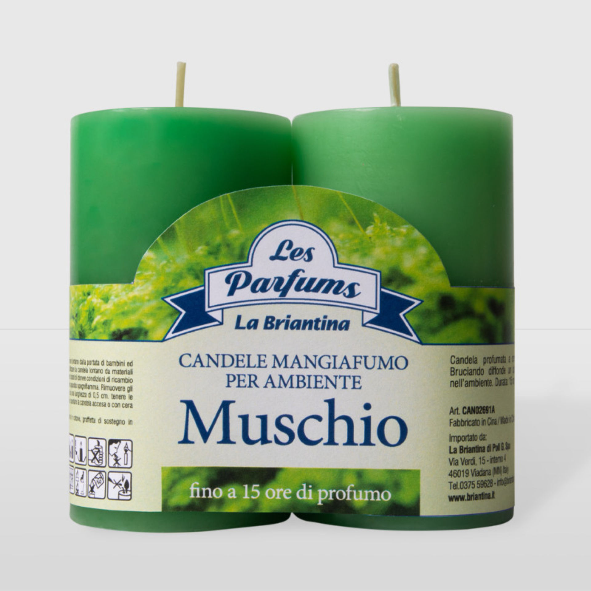 CANDELE MANGIAFUMO 2 PZ MUSCHIOLa Briantina