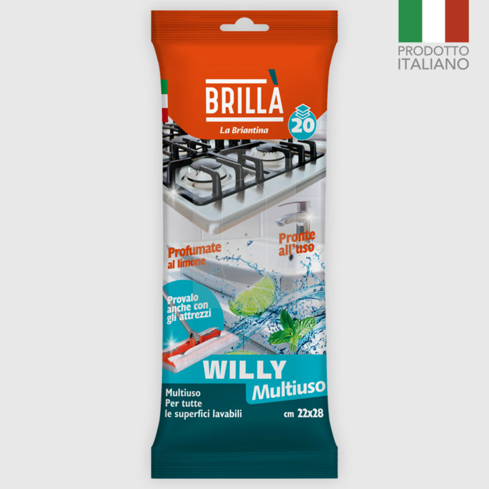 PANNI WILLY MULTIUSO 22X28 CM 20 VELILa Briantina