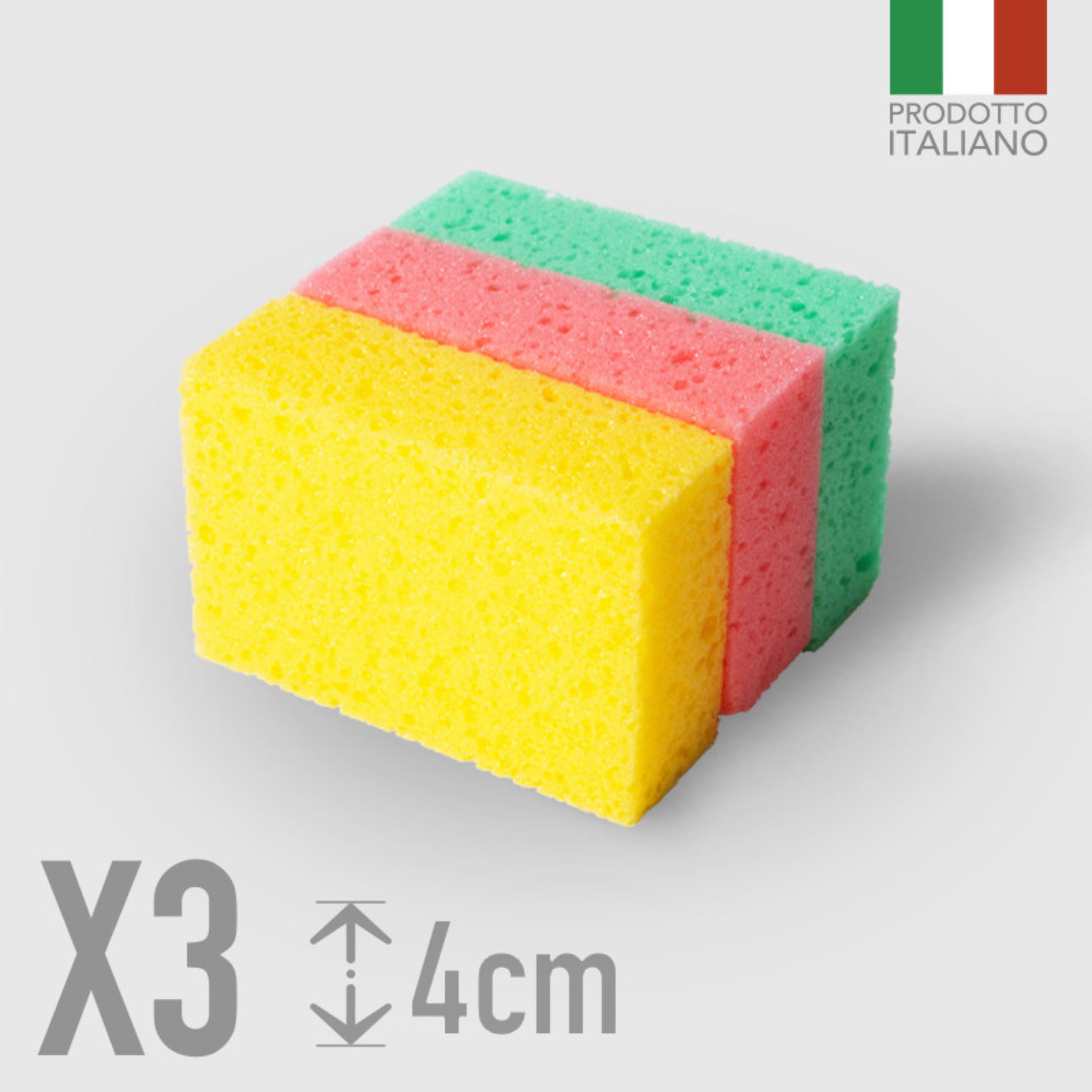 SPUGNE TRIS CUCINA 4X8X12La Briantina