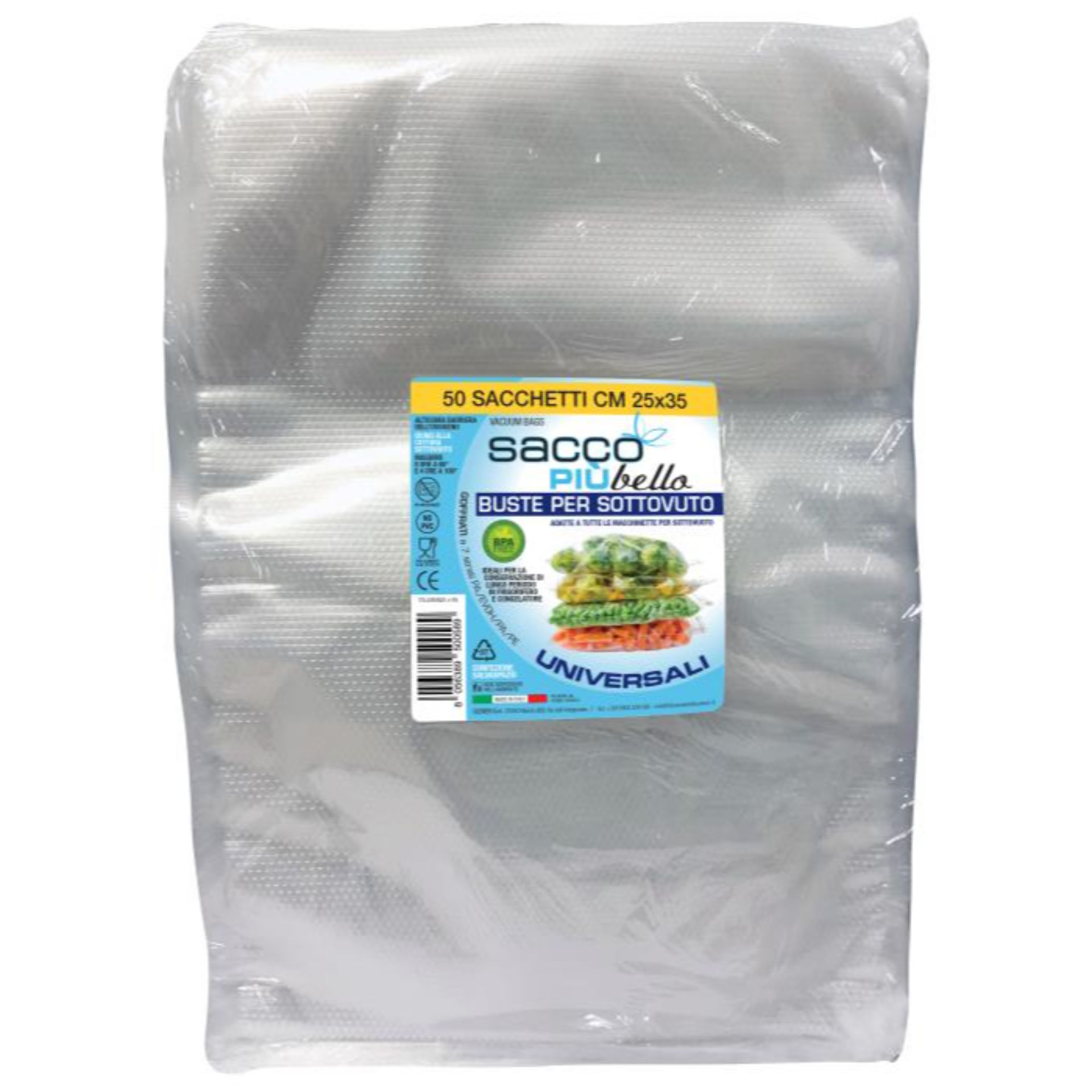 SACCO +BELLO BUSTE SOTTOVUOTO 50PZ 25X35Comin