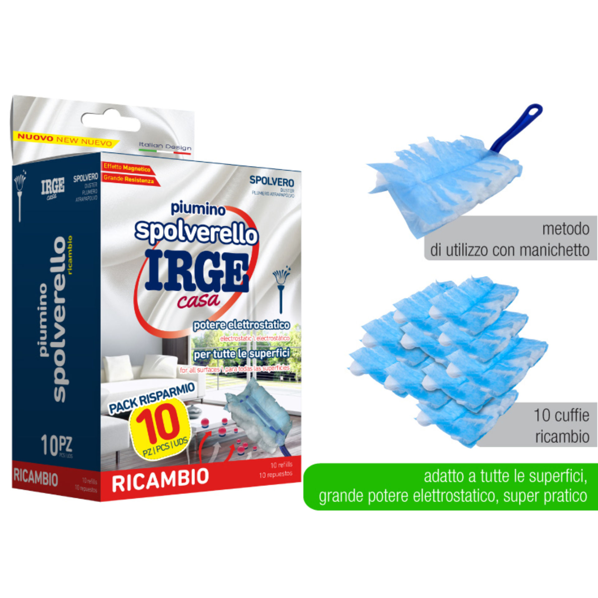 SCL SPOLVERELLO CUFFIE RICAMBIO IRGE 10PIrge