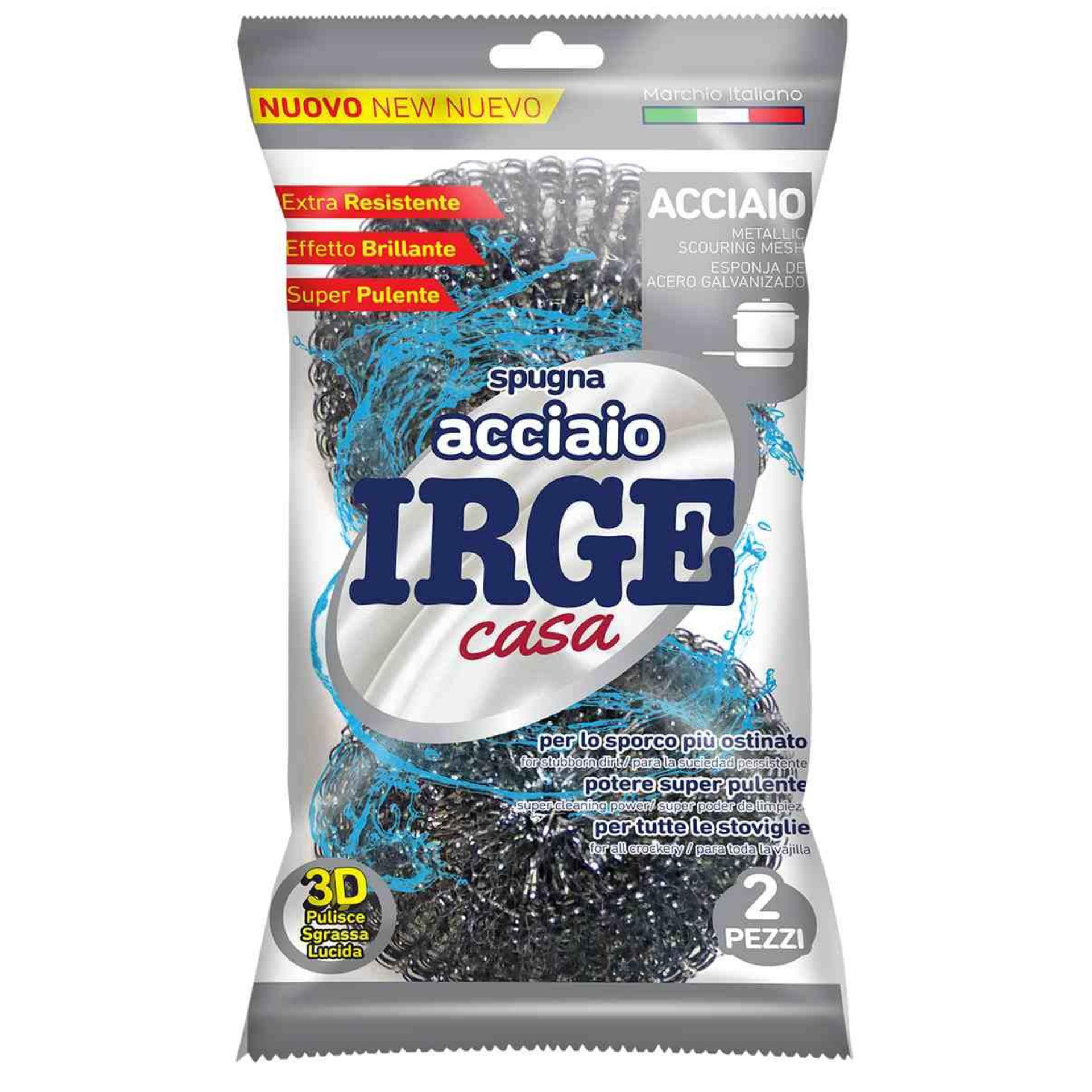 SFA SPUGNA ACCIAIO 2 PZ IRGEIrge