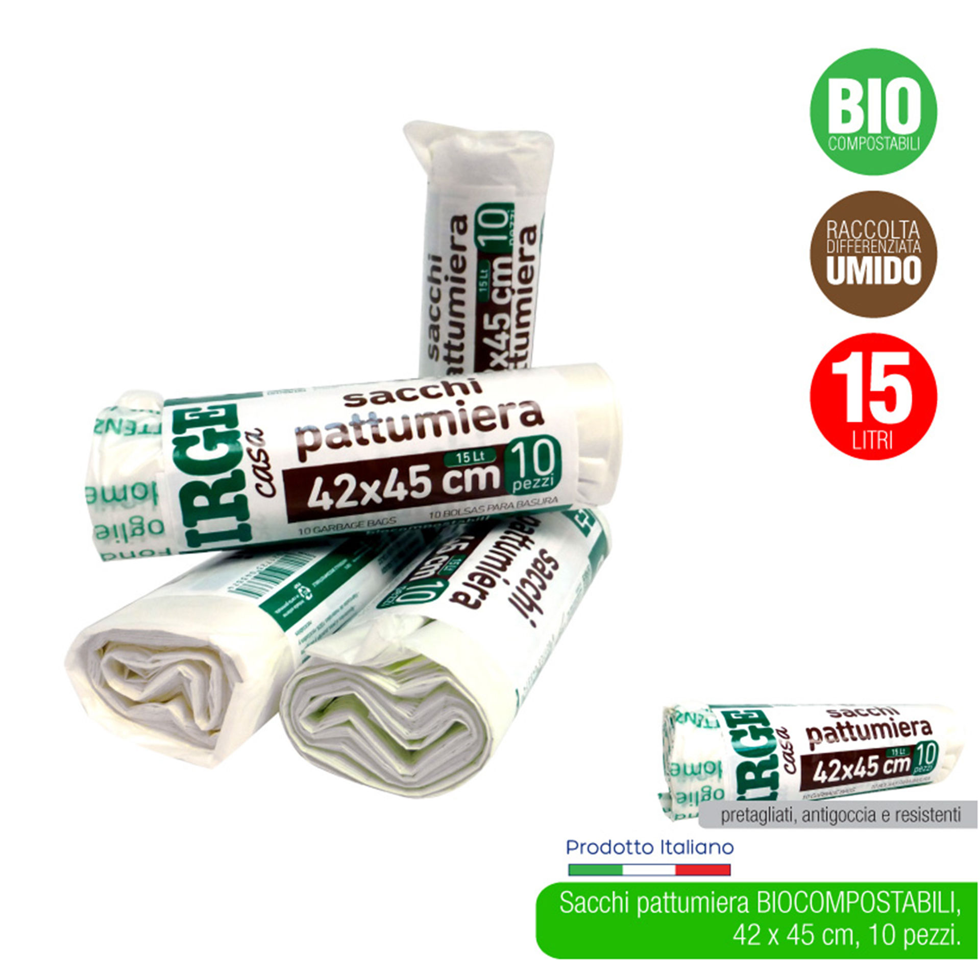 SFH SACCHI PATTUMIERA 10PZ 42X45 UMIDOIrge
